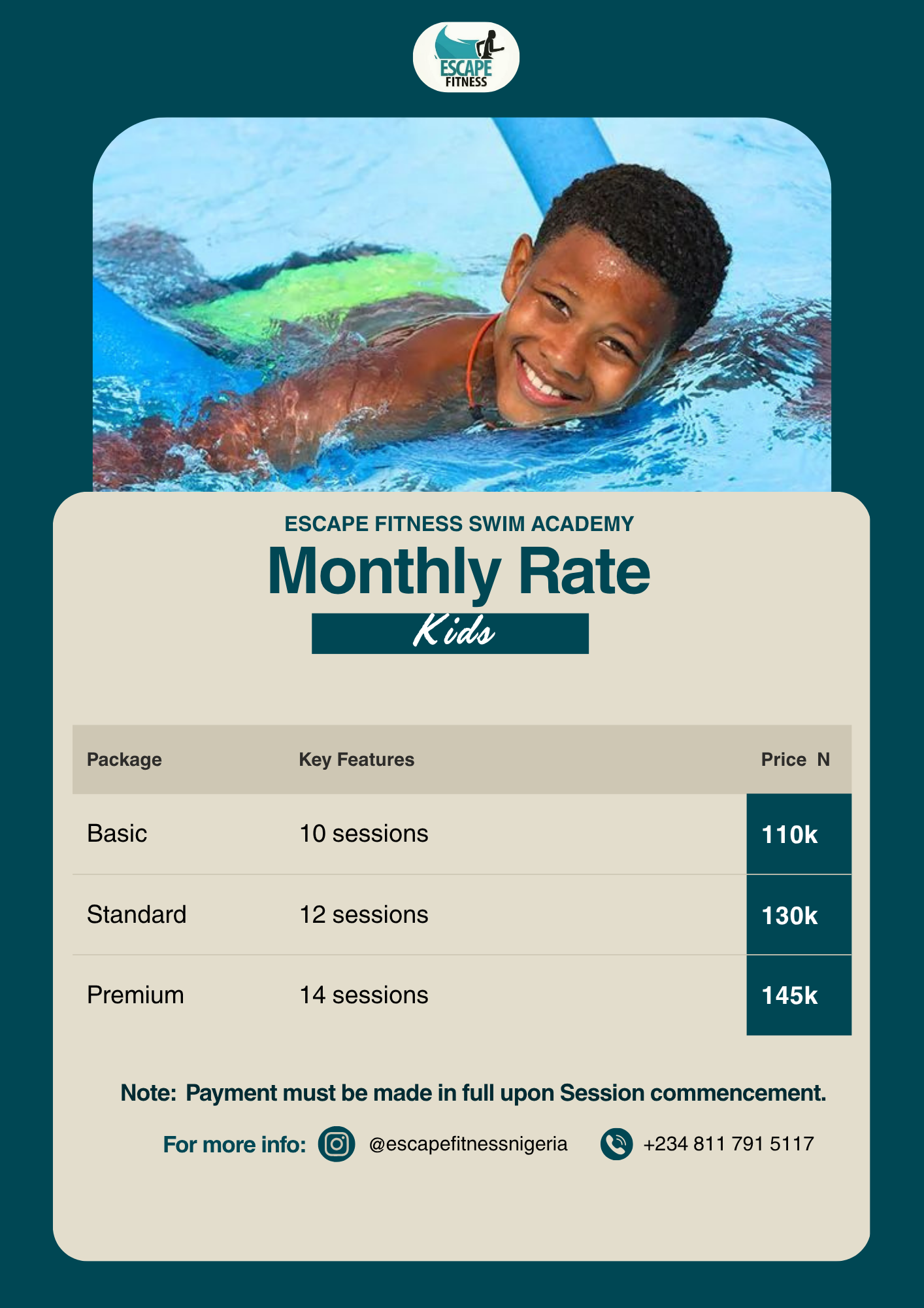 Escape Fitness Swim Academy media-libraryor7vt6fpkim7eSwmmpE