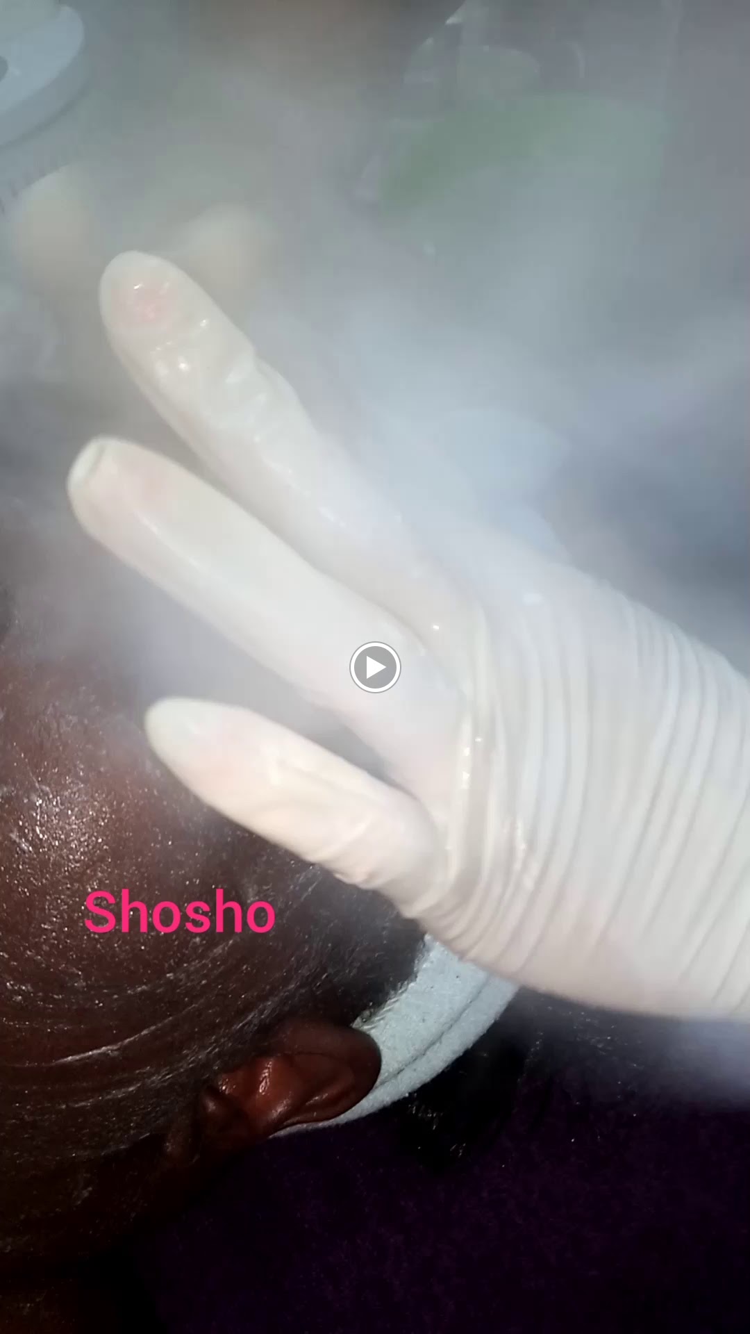 Facial steaming during a deep cleansing facial