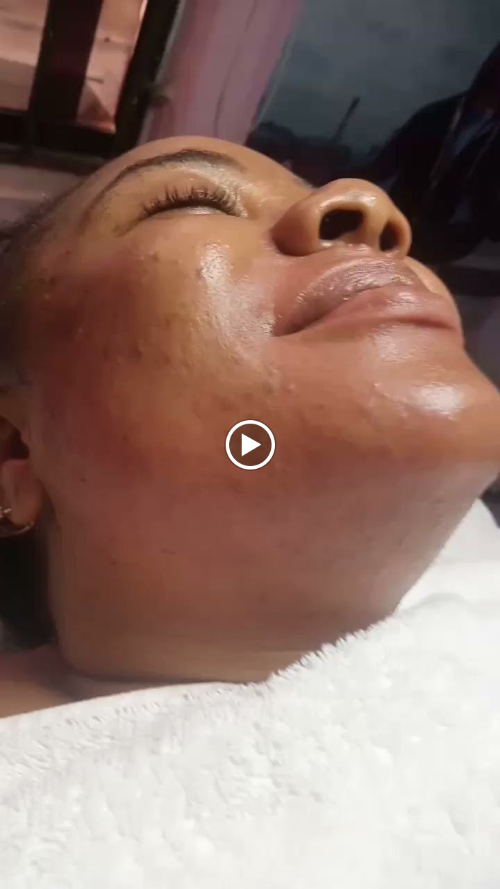 Client relaxing during a facial at Shosho Beauty Spa
