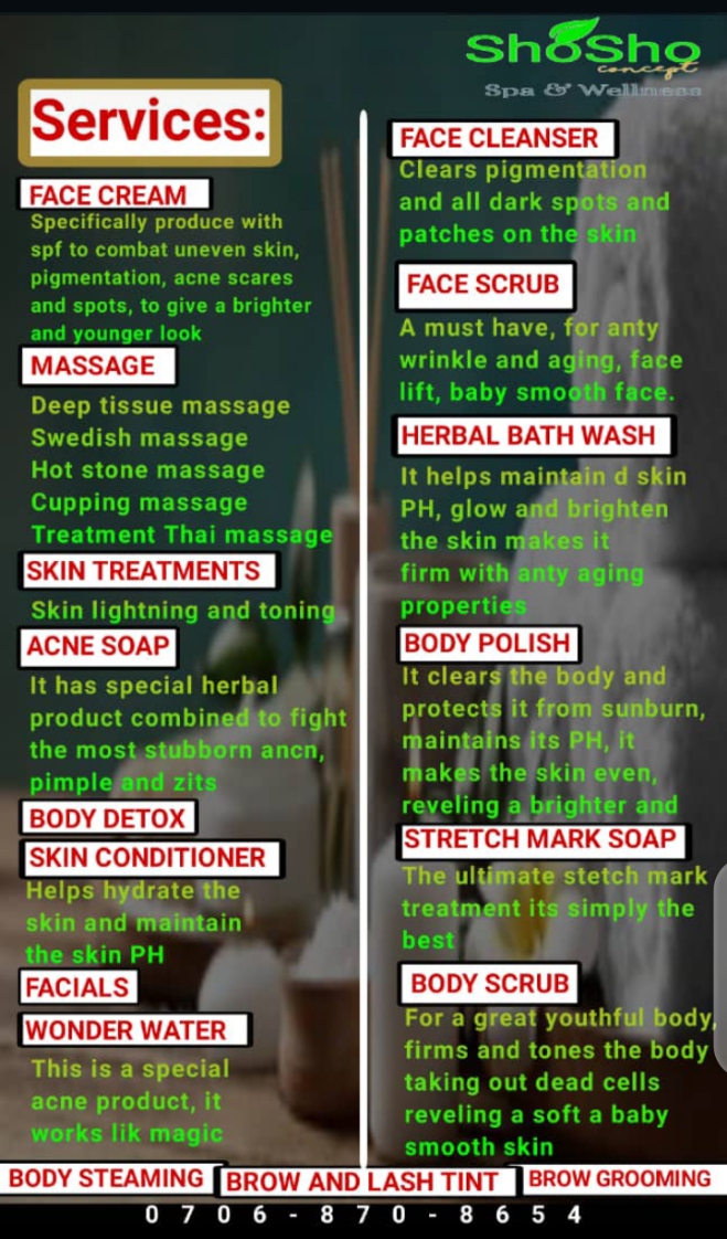 Shosho skincare product range