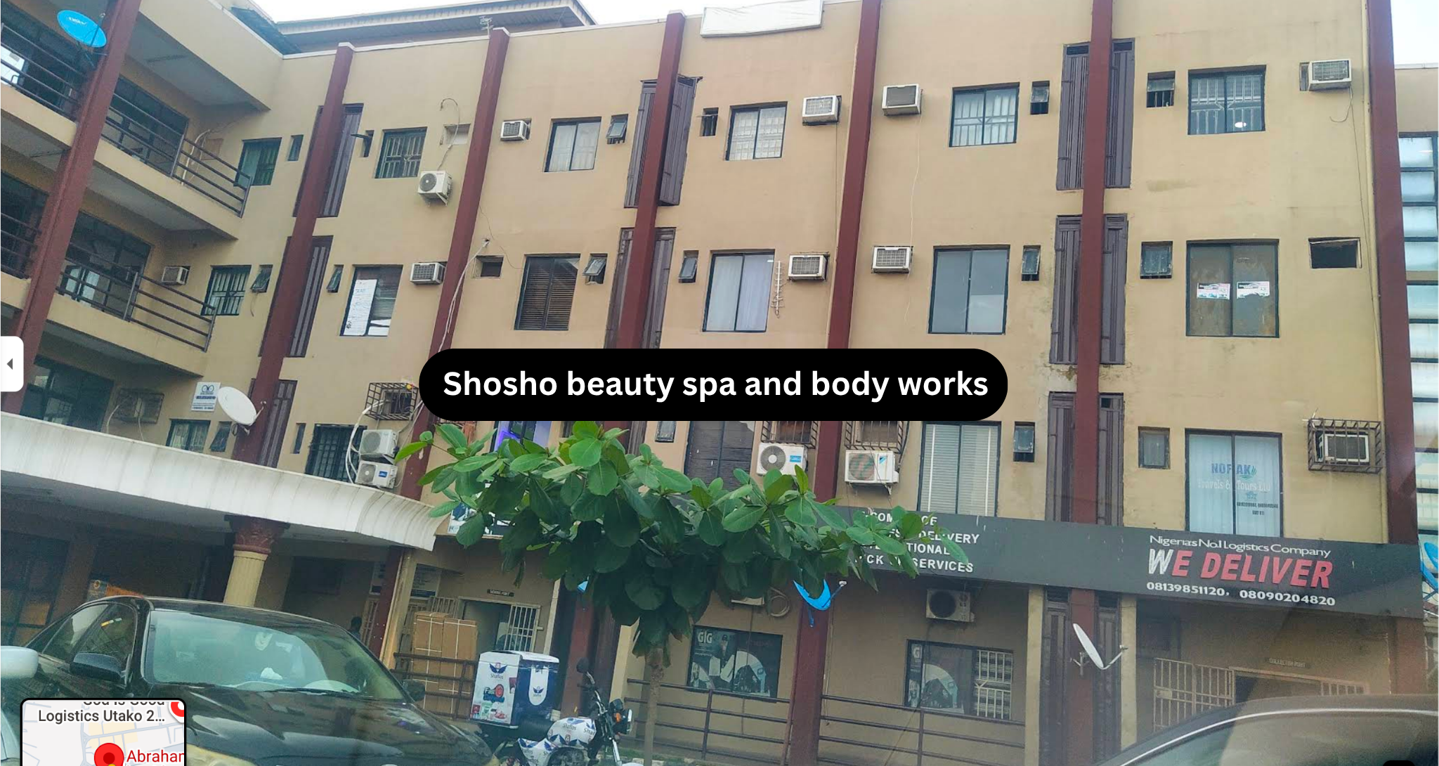 Abraham Plaza in Utako, Abuja, home of Shosho Beauty Spa and Body Works
